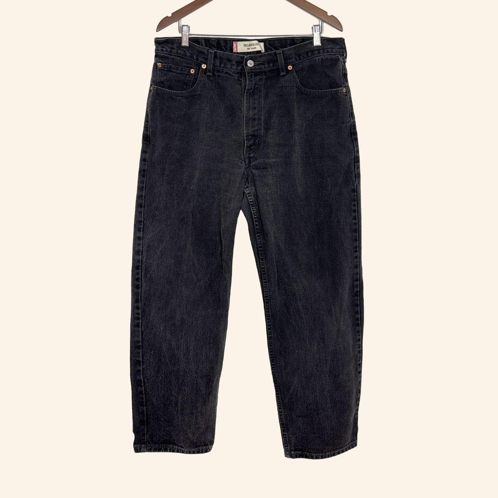 Vintage Levi's 550 Relaxed Fit Black Jeans Made in Canada W38 L32